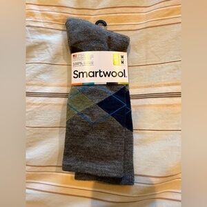 Smartwool Men's Diamond Jim Merino Wool Argyle Crew Socks - NWT Size M